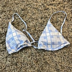 Blue and White swimsuit top